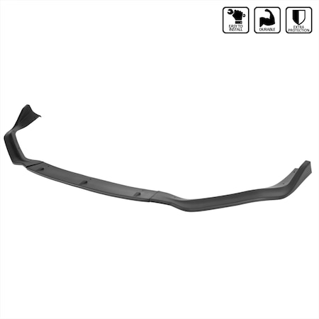 Spec-D Tuning 14-16 Lexus Is250 Is350 Is200T F-Sport Front Bumper Lip Matte Black LPF-IS25014BK-PQ